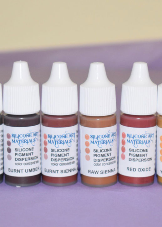 SAM - Silicone Art Materials:  Earth Colours - 6 Colours 2