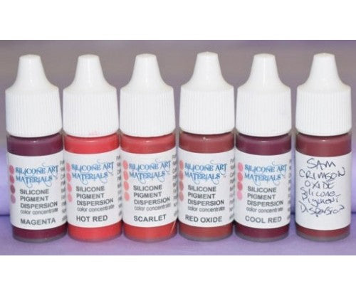 SAM - Silicone Art Materials:  Red - 6 Colours